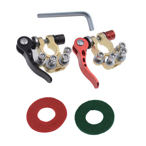 Pince de borne de batterie en alliage cuivre-zinc rouge et noir pour voiture, interrupteur de coupure de courant automobile à deux vitesses - Product Image 3