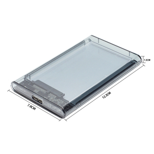 Kotak <span class=keywords><strong>Hard</strong></span> Drive seluler plastik abu-abu biru transparan USB 3.0 untuk casing & tas Solid <span class=keywords><strong>SSD</strong></span> mekanik Laptop - Product Image 6