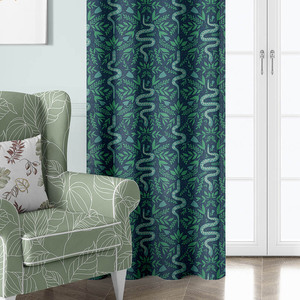 Nuovo Design moderno <span class=keywords><strong>tenda</strong></span> di finestra per camera da letto fiore modello di serpente <span class=keywords><strong>stampa</strong></span> <span class=keywords><strong>su</strong></span> tessuto Oxford tecnica tecnica di tipo vegetale - Product Image 2