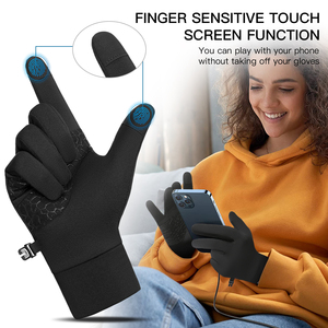 Automne/hiver Sports gants de course en plein air pour hommes hommes hiver chaud tricoté écran tactile gants de cyclisme femmes minces gants chauds - Product Image 3