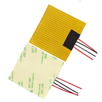 Élément chauffant industriel électrique 6V 12V à film mince, flexible, en polyimide Kapton avec adhésif