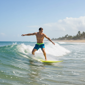 กางเกงขาสั้นชายหาดผ้าแคนวาสทรงสปอร์ตเอวกลาง ยืดได้<span class=keywords><strong>สี</strong></span>่ทิศทาง มีซิปกระเป๋า ผ้าเนื้อดี <span class=keywords><strong>รีวิว</strong></span>ดี - Product Image 2