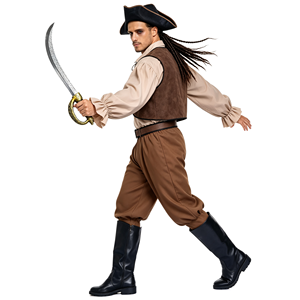 Costume de <span class=keywords><strong>pirate</strong></span> des Caraïbes médiéval pour couple, avec cagoule, corset pour <span class=keywords><strong>femme</strong></span>, jupe à volants, gilet et pantalon pour homme, tenue de capitaine pour fête d'Halloween - Product Image 5