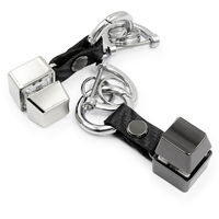 Logo personnalisé mécanique en alliage de zinc clavier porte-clés Fidget Clicker commutateurs porte-clés porte-clés jouets de décompression clavier