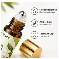 Minyak Esensial Neroli Roll On 10ml Custom OEM Private Label Grosir Aromaterapi Minyak Wangi Rollerball Perjalanan