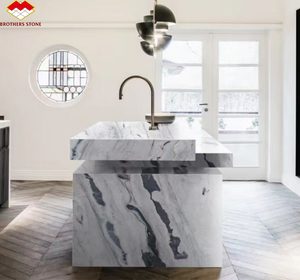 Carrelage et comptoir de mur poli de l'océan Arctique de 2cm de dalles de quartzite blanc <span class=keywords><strong>atlantique</strong></span> de conception moderne de propre usine pour des hôtels - Product Image 3