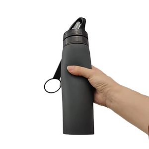 Bouteille d'eau de sport moderne en silicone portable sans BPA, haute isolation, pour <span class=keywords><strong>le</strong></span> <span class=keywords><strong>camping</strong></span>, boisson directe en plein air - Product Image 5