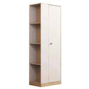 High Quality Materials Modern Wardrobes Spacious Versatile White Wardrobe Bedroom Furniture With Hangers