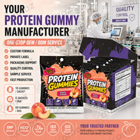 Eiwit Gummies met Eiwit Private Label Suiker Vrij Gummy Supplement OEM Aangepaste Smaak Fabrikant