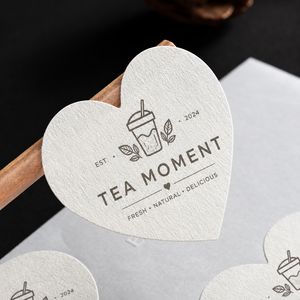 Etiquetas em Relevo Personalizadas para Presentes, Adesivos Minimalistas para Negócios de Velas, Adesivos de Selagem Brancos Leitosos com Impressão UV - Product Image 3