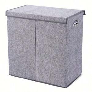 Panier à linge pliable en polyester Oxford 600D, imperméable, sac pliable pour vêtements, rangement à domicile pour la salle de bain - Product Image 1