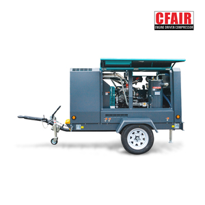CFAIR 460CFM COMPRESSEUR D'AIR À VIS PORTABLE DIESEL 10.5BAR AVEC APRÈS REFROIDISSEUR pour JACKHAMMER SABLASTING <span class=keywords><strong>LOCATION</strong></span> FORAGE MINIER - Product Image 2