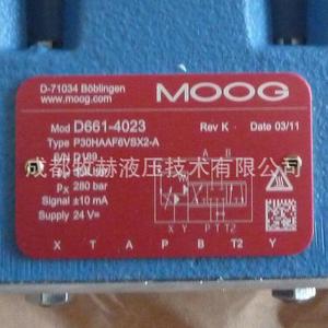 Vanne servo Moog D661 4203, 700 bars, 1000 L/min, quatre voies, régulation de tension, commande hydraulique, réducteur de pression d'huile - Product Image 2