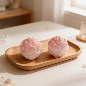 Nouvel arrivage : Moule <span class=keywords><strong>en</strong></span> silicone Lotus <span class=keywords><strong>en</strong></span> fleur pour bougies DIY, pâtisserie, plâtre, résine et artisanat - Product Image 5