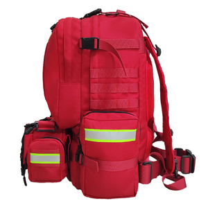 Mochila Táctica LUPU Roja de Nailon con Sistema MOLLE 36-56L Impermeable Unisex para Actividades al Aire Libre - Product Image 3