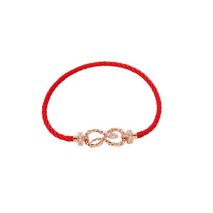 Nouvel An du Serpent : Bracelet en cordon rouge délicat, motif zodiacal, vintage, polyvalent, haut de gamme, tressé à la main pour femme - Product Image 5