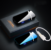 Écologique USB Coupe-Vent Sans Flamme Briquet Personnalisé Électronique Créatif Personnalité Imprimable Logo Briquet