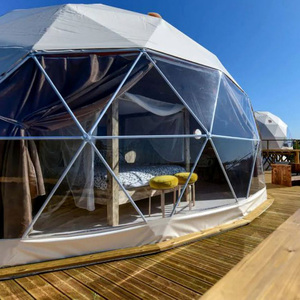 Vente de maison de dôme géodésique de bâche de PVC de <span class=keywords><strong>5M</strong></span> pour l'hôtel ou le petit événement de 20 à 100 personnes - Product Image 2
