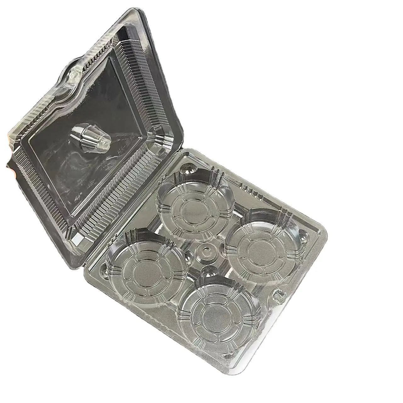 エッグタルトボックス透明プラスチックエッグタルト新しいデザインパッケージトレイケーキボックスプラスチックボックス