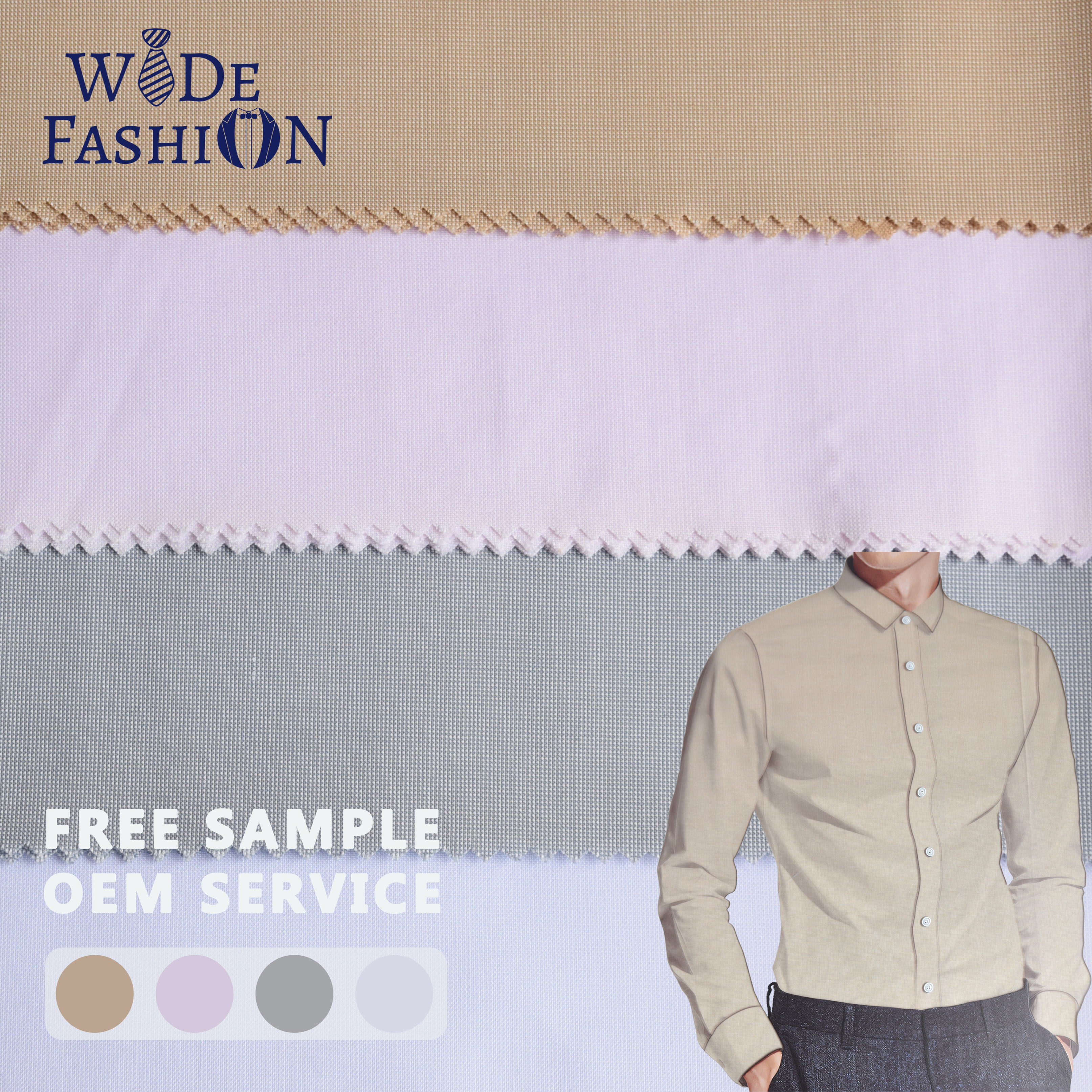 Soft Breathable Polyester Viscose Rayon Woven Fabric for Men's Suits Shirts & Trousers Plain Dyed TR Design