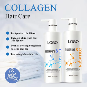 Etiqueta privada Queratina Colágeno Mejora el brillo Proteína Mascarilla para el cabello <span class=keywords><strong>Biotina</strong></span> Champú orgánico <span class=keywords><strong>y</strong></span> juego de acondicionador para puntas abiertas - Product Image 6