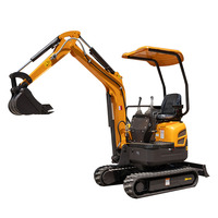 Mini-excavatrice sur chenilles Rhinoceros XN16 1.5/1.8/2T, moteur Yanmar, boîte de vitesses contrôlée par PLC, certifiée EPA, CE
