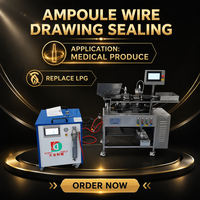 Machine de scellage d'ampoules en verre sous vide à flamme oxyhydrogène DAYE Rotary Station PLC, compatible avec générateur d'hydrogène HHO, garantie 1 an