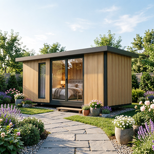 Casa de Huéspedes Prefabricada para Jardín, Cabina Prefabricada, Espacio de Vida Tranquilo, Aislamiento Acústico, <span class=keywords><strong>Experiencia</strong></span> de Estadía Confortable - Product Image 4