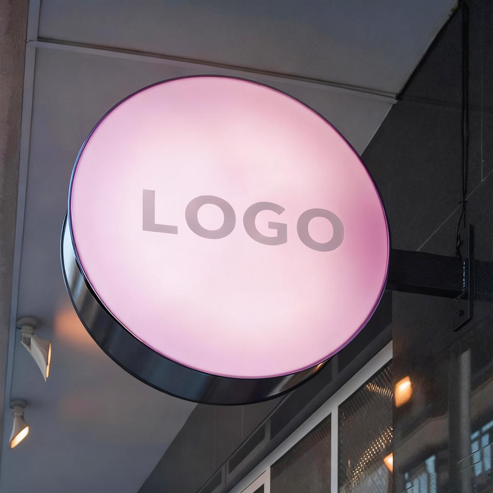 Custom Circle Square Shape Light Box for Bar Restaurant Signs