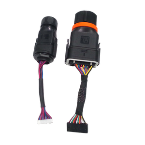 כבל רשת תקשורת לממיר HD PV עם 20 פינים, 2 מחברי RJ45 להתקנה על פאנל, מחבר <span class=keywords><strong>WiFi</strong></span> COM, 5A, עמיד למים בתקן IP68, זכר/נקבה - Product Image 6