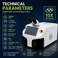 Saldatrice Laser da Banco 200W per Gioielli, Macchina per Saldatura Laser YAG per Oreficeria, Saldatura di Oro, Argento, Oro K e Platino