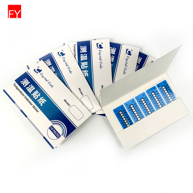 Color Change Label Heat Transfer Engine Temperature-Indicator-Label Temperature Measure Sticker Thermometer Strip Stickers