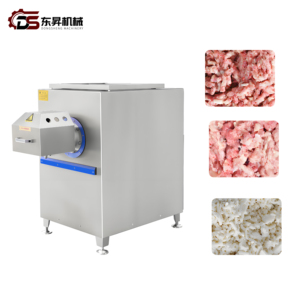 Picadora de Carne Automática, de Alta Potencia, Comercial, de Acero Inoxidable, para Mataderos a Gran Escala, Práctica para Carne Congelada - Product Image 1