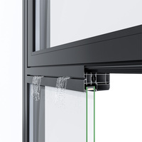Ventanas Abatibles de Aluminio de Estilo Alemán, Doble Acristalamiento, Insonorizadas, Resistentes a Huracanes, Personalizadas