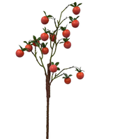 Kunstmatige persimmon fruittakjes bessen schuim plastic 70/75cm aanpasbaar voor Halloween Kerstmis Pasen DIY huis tafel vaas