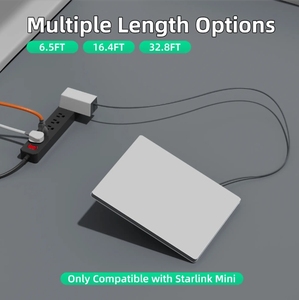 자동차 PVC 절연 6.5FT/16.4FT/32.8FT 옵션 용 Starlink 미니 DC-DC 전원 케이블 어댑터 MINI-DC - Product Image 2