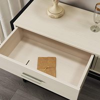 Console de couloir moderne noire et blanche unique, étroite, rangement de couloir, table d'entrée italienne mince pour salon moderne