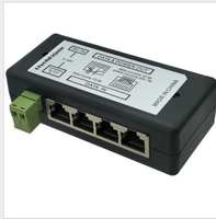 Injecteur et répartiteur POE à 4 ports pour caméra IP CCTV DC12V-DC48V connexion de bureau à sortie