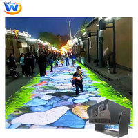 Sistema de Proyección Holográfica Interactiva para Exteriores, Proyector Holográfico Digital para Pisos, para Parques de Diversiones y Resorts, Venta al Por Mayor