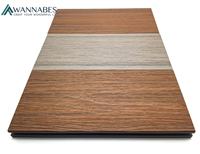 Planche de terrasse en composite WPC co-extrudé étanche Application de jardin extérieur double face Revêtement de sol en grain de bois antidérapant