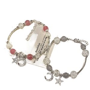 Temperament Radiant Gold Plated Zinc Alloy Star Moon Bangles Girlfriend Jewelry Exquisite Berry Crystal <b>Beaded</b> <b>Bracelet</b> for Girl - Product Image 5