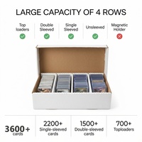 Boîte de rangement pour cartes en carton ondulé personnalisée en gros, 3600 cartes, empilable, avec couvercle