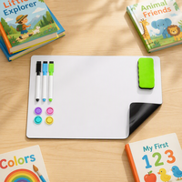 Tableau blanc magnétique réutilisable UCI, format standard, en PET, pliable, imprimé UV, pour le bureau, l'école et la maison