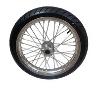 Kit de roues CNC argent/noir 17 pouces Supermoto 1.6-17 pour Sur-Ron LBX Talaria avec pneus routiers 70/90-17 – Pièces de modification pour vélos électriques