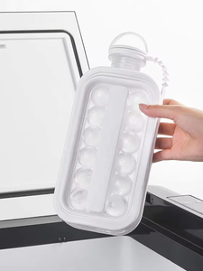 Bacs à glaçons chauds pour congélateur 2 en 1 <span class=keywords><strong>bouteille</strong></span> de moule à glace Portable avec couvercle la boule de glace sanitaire fait la bouilloire - Product Image 4