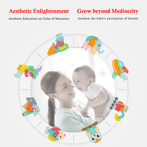 Jouets pour enfants en forme d'animal coloré <span class=keywords><strong>Puzzle</strong></span> en <span class=keywords><strong>bois</strong></span> <span class=keywords><strong>3D</strong></span> 6 pièces pour les tout-petits - Product Image 4