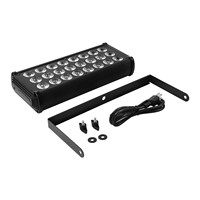 48 luces LED RGB 3 en 1 de 1.5W para escenario, DMX 512, luz de pared, luz nocturna para el hogar, efecto RGB, luz estroboscópica
