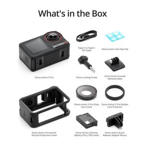 Caméra d'action étanche Osmo Action 5 Pro Standard Combo 4K 120fps avec capteur 1/1.3 pouce et double écran tactile OLED - Product Image 6