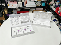 Boîte en carton personnalisée avec fermeture magnétique pliable, logo personnalisé, insert en plastique pré-découpé pour coffret cadeau stylo écologique