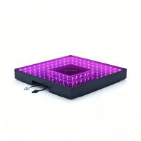 Dalles de sol LED professionnelles à effet miroir infini Abyss, magnétiques et portables, pour la décoration de discothèques et de lieux de divertissement